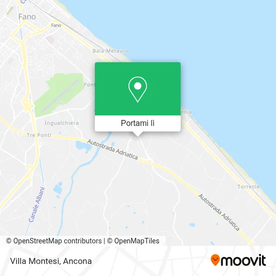 Mappa Villa Montesi