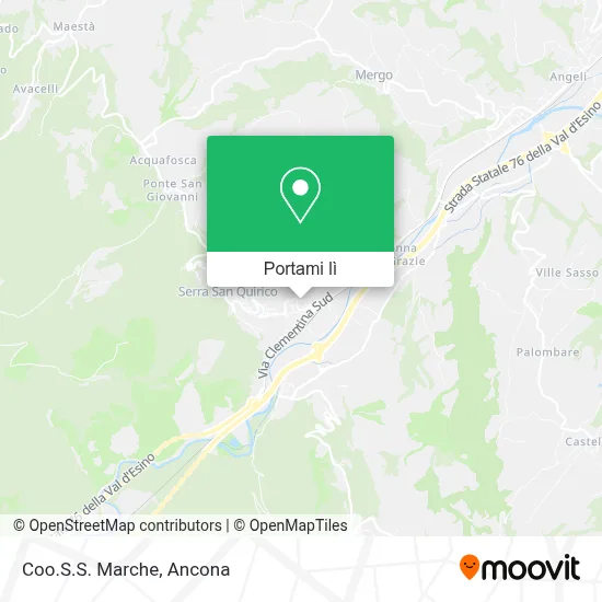 Mappa Coo.S.S. Marche