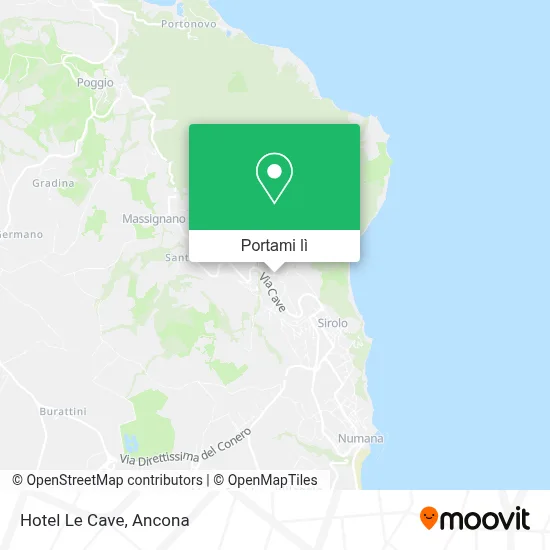 Mappa Hotel Le Cave