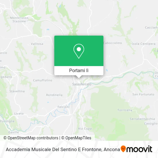Mappa Accademia Musicale Del Sentino E Frontone