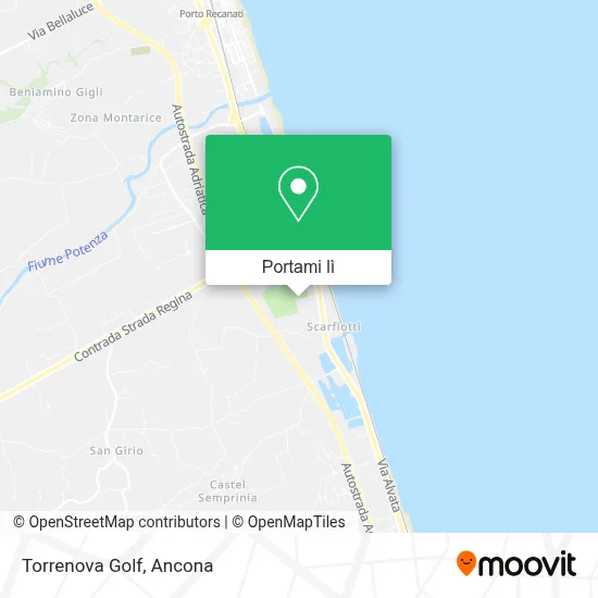 Mappa Torrenova Golf