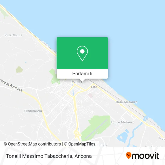 Mappa Tonelli Massimo Tabaccheria