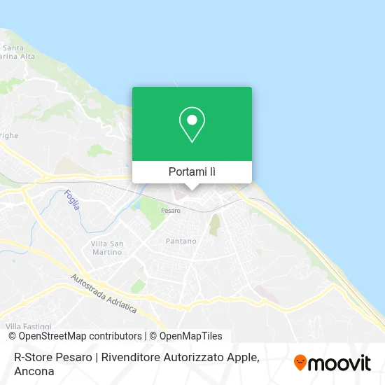 Mappa R-Store Pesaro | Rivenditore Autorizzato Apple