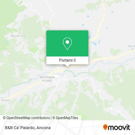 Mappa B&B Ca' Paiardo