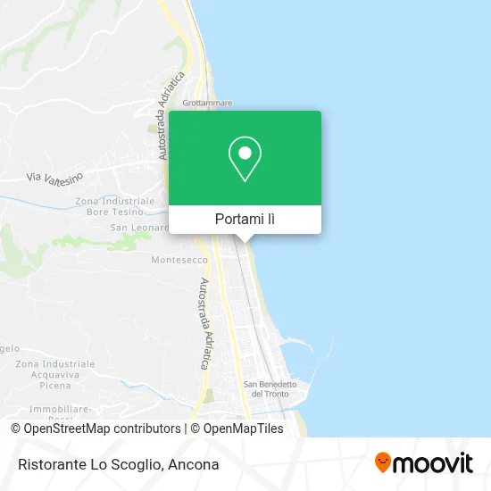 Mappa Ristorante Lo Scoglio