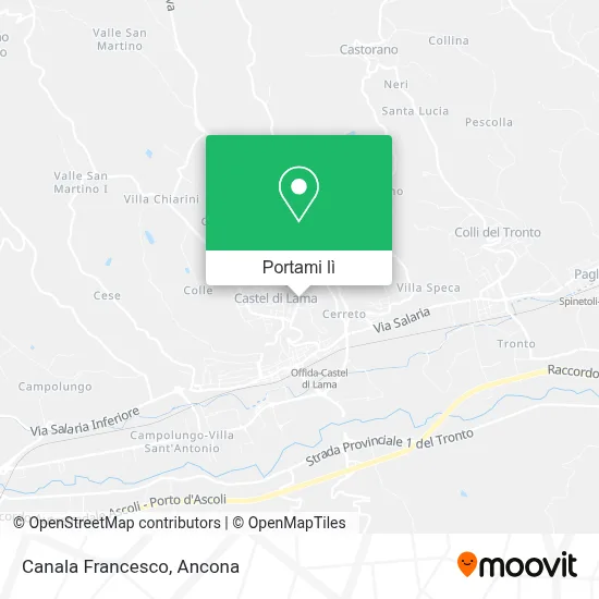 Mappa Canala Francesco