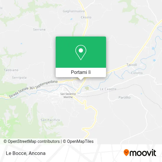 Mappa Le Bocce