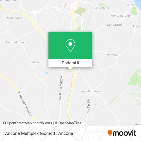 Mappa Ancona Multiplex Giometti