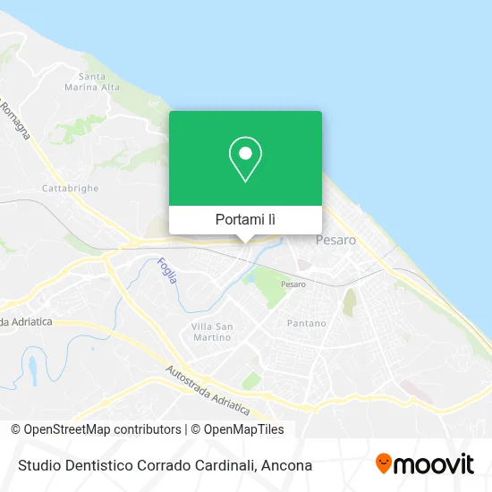 Mappa Studio Dentistico Corrado Cardinali