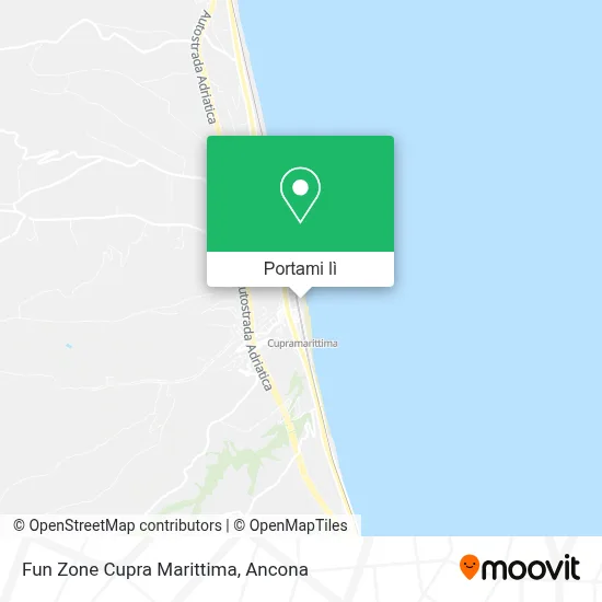 Mappa Fun Zone Cupra Marittima