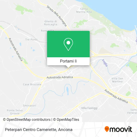 Mappa Peterpan Centro Camerette