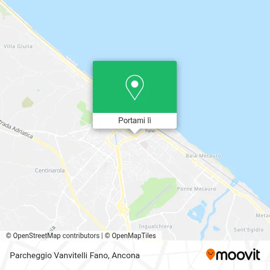 Mappa Parcheggio Vanvitelli Fano