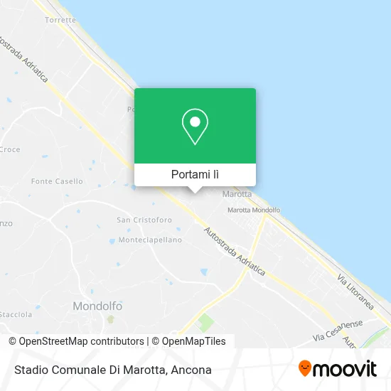 Mappa Stadio Comunale Di Marotta