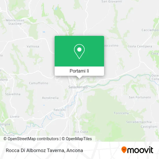 Mappa Rocca Di Albornoz Taverna