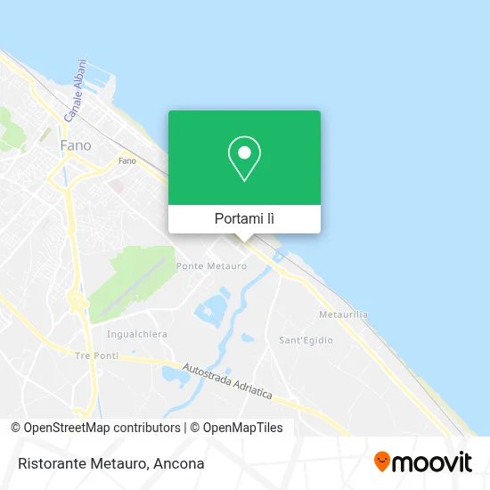 Mappa Ristorante Metauro
