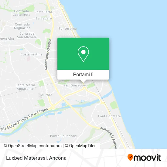 Mappa Luxbed Materassi