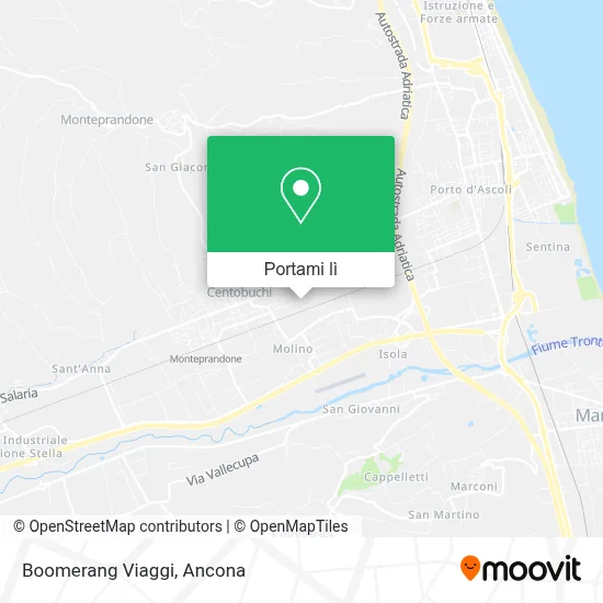 Mappa Boomerang Viaggi