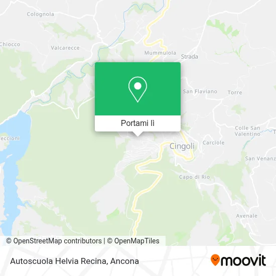 Mappa Autoscuola Helvia Recina
