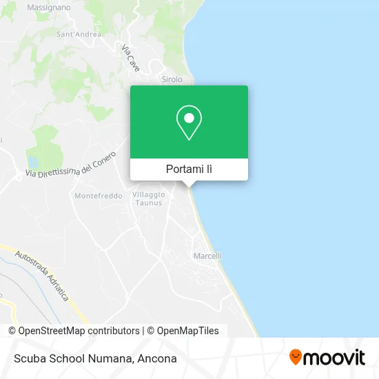 Mappa Scuba School Numana