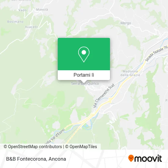 Mappa B&B Fontecorona