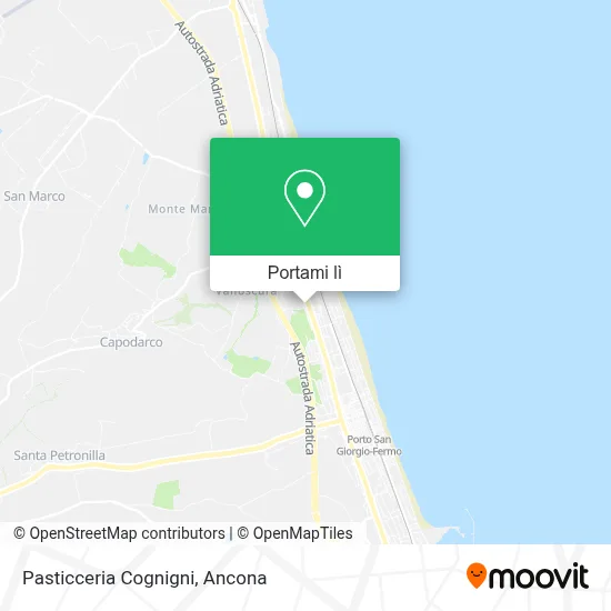 Mappa Pasticceria Cognigni