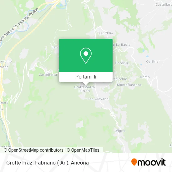 Mappa Grotte Fraz. Fabriano ( An)