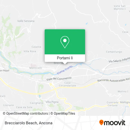Mappa Brecciarolo Beach