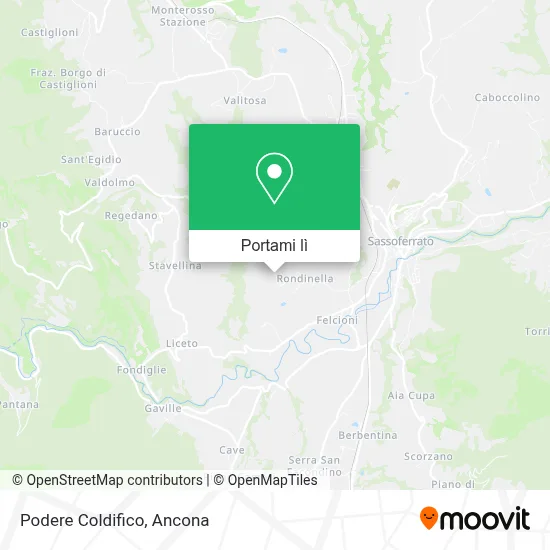 Mappa Podere Coldifico