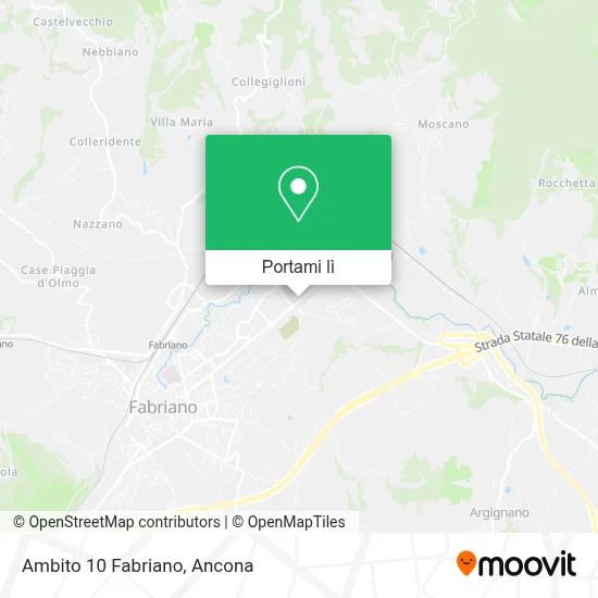 Mappa Ambito 10 Fabriano