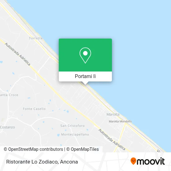 Mappa Ristorante Lo Zodiaco