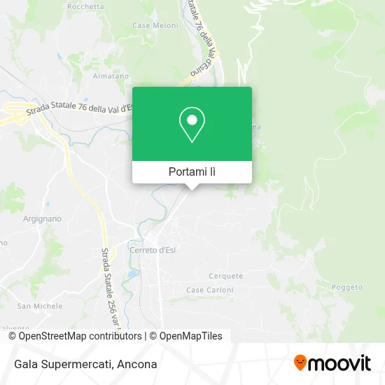 Mappa Gala Supermercati
