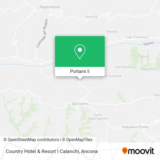 Mappa Country Hotel & Resort I Calanchi