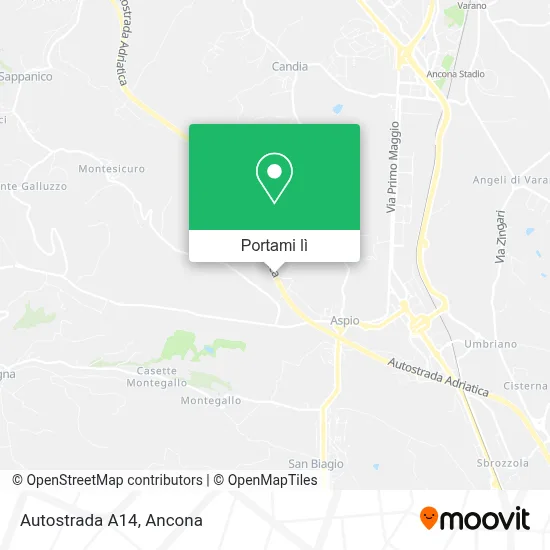 Mappa Autostrada A14