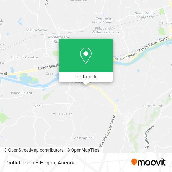Mappa Outlet Tod's E Hogan