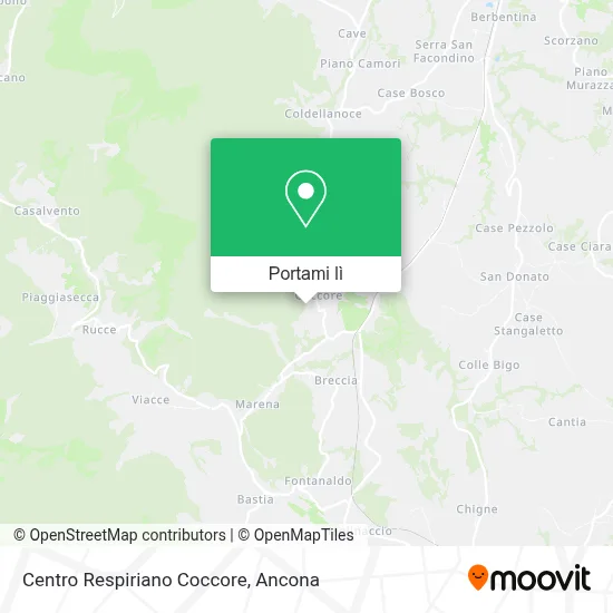 Mappa Centro Respiriano Coccore