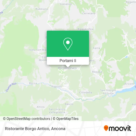 Mappa Ristorante Borgo Antico