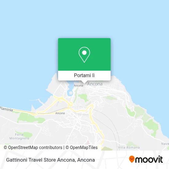 Mappa Gattinoni Travel Store Ancona