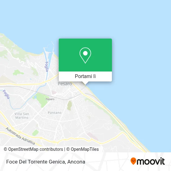 Mappa Foce Del Torrente Genica