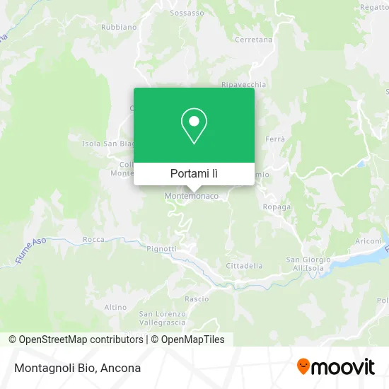 Mappa Montagnoli Bio