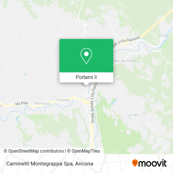 Mappa Caminetti Montegrappa Spa