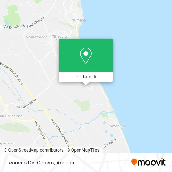 Mappa Leoncito Del Conero