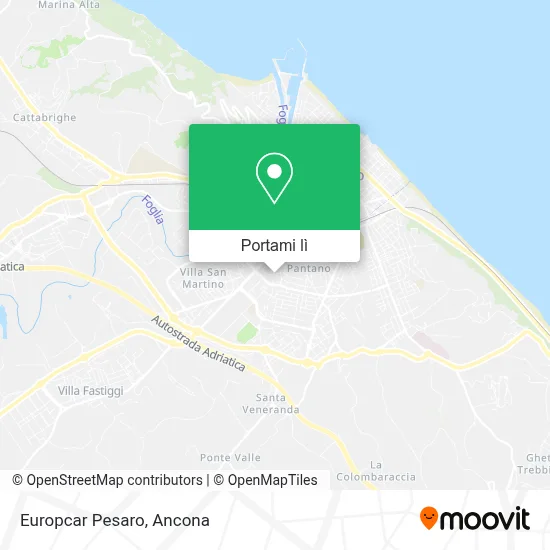 Mappa Europcar Pesaro