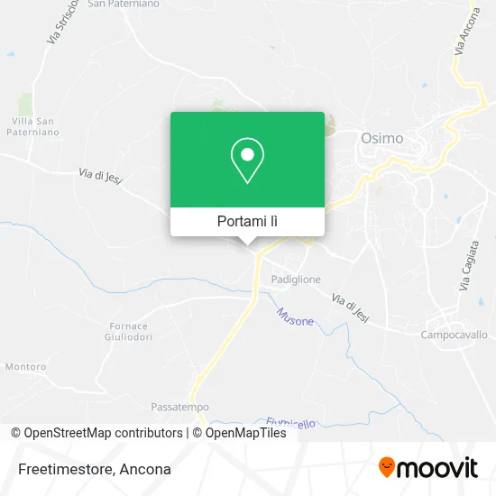 Mappa Freetimestore