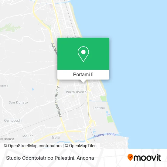 Mappa Studio Odontoiatrico Palestini