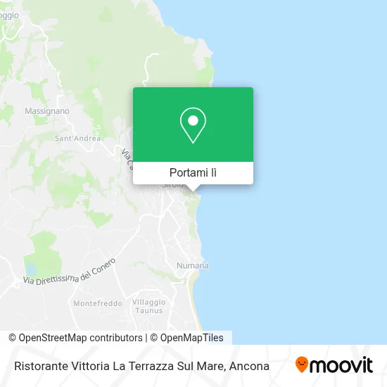 Mappa Ristorante Vittoria La Terrazza Sul Mare