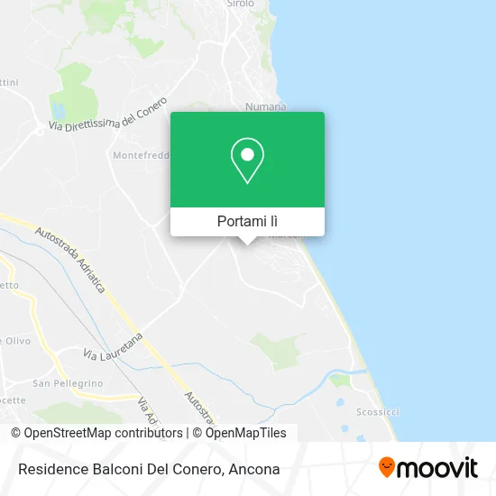 Mappa Residence Balconi Del Conero
