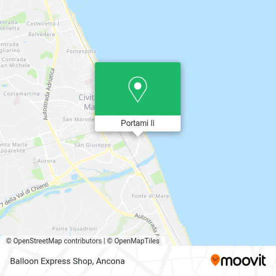 Mappa Balloon Express Shop