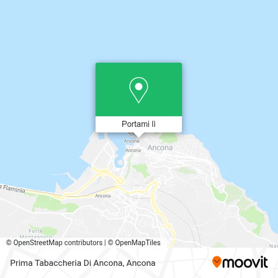 Mappa Prima Tabaccheria Di Ancona