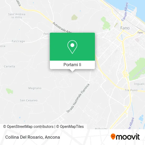Mappa Collina Del Rosario