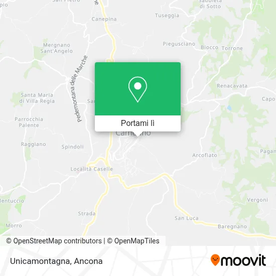 Mappa Unicamontagna